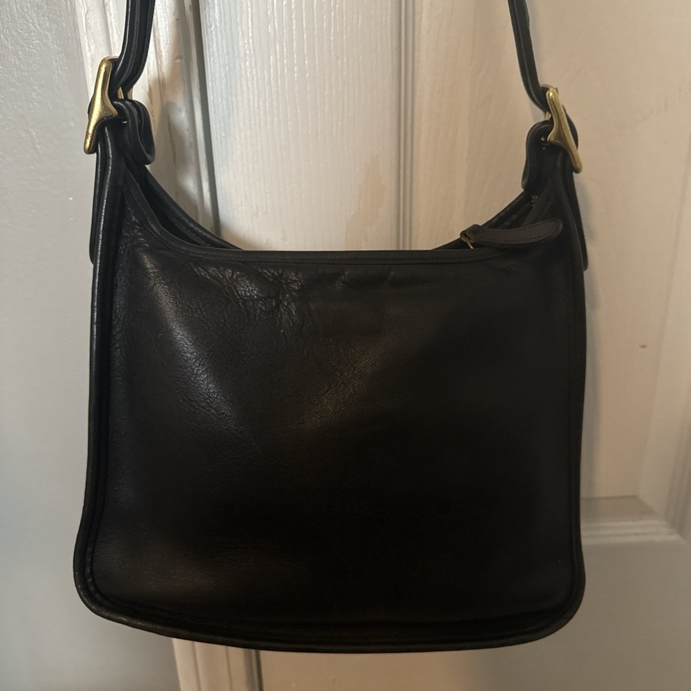 Coach Black Leather Shoulder Bag